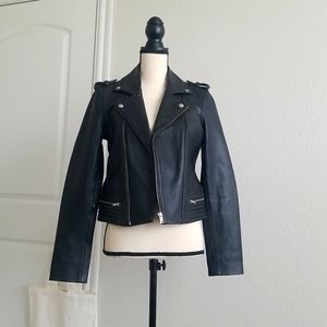 Maje leather jacket Size40